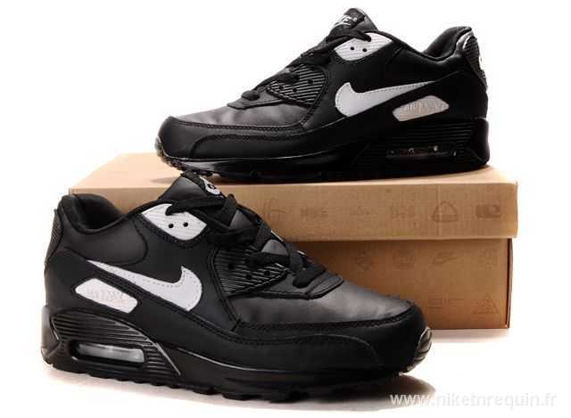 noir et blanc nike air max 90 chaussures (2)